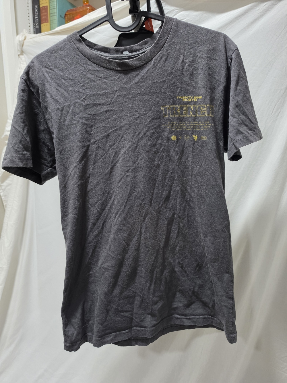 Trench Graphic Crewneck T-Shirt - Charcoal